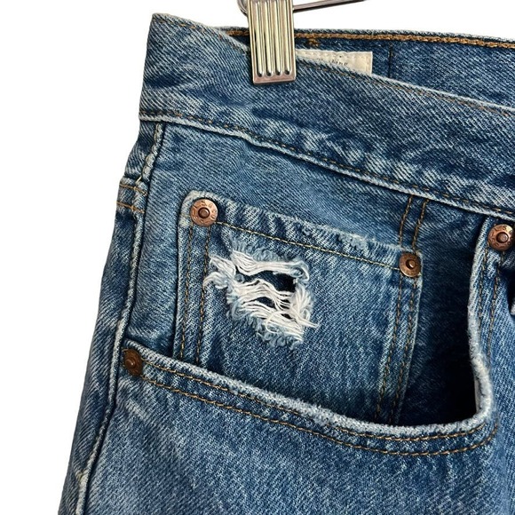 Levi's 501 Denim Cutoff Shorts Vintage with Button Fly Size 33 - Picture 5 of 14